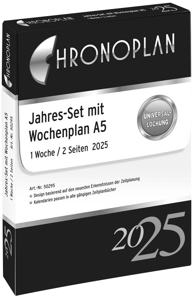 CHRONOPLAN Kalendereinlage 2025 JahresSet A5 office discount