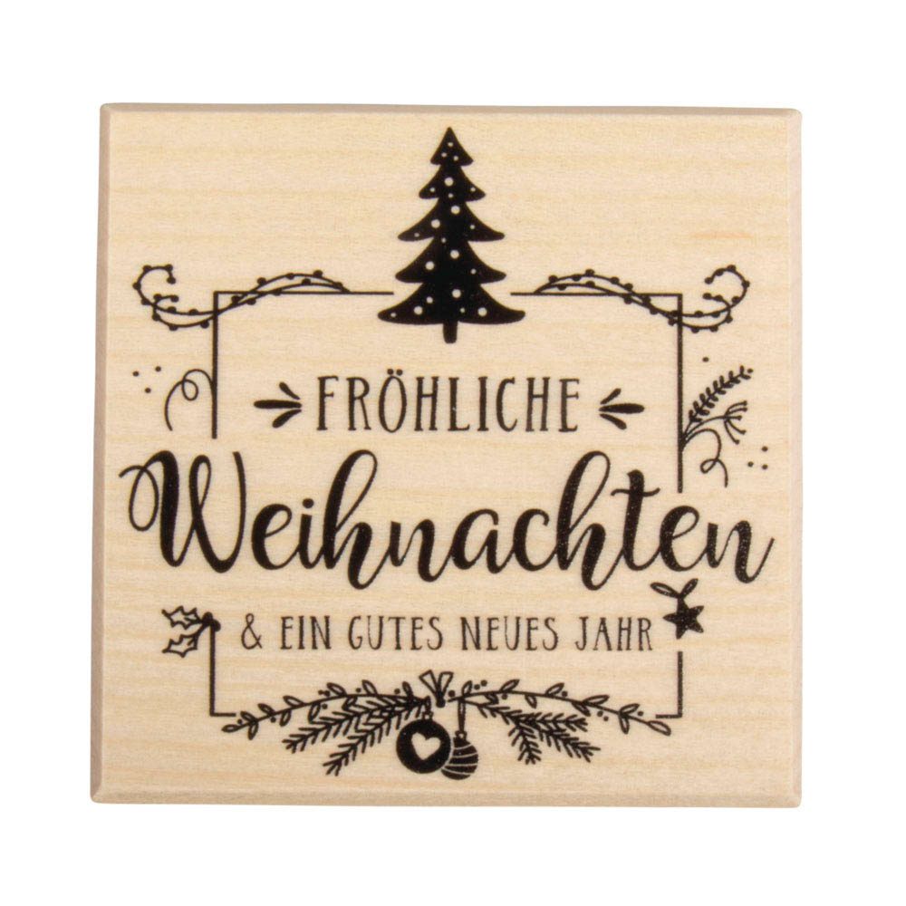 Rayher Motivstempel Frohe Weihnachten 7,0 x7,0 cm office discount