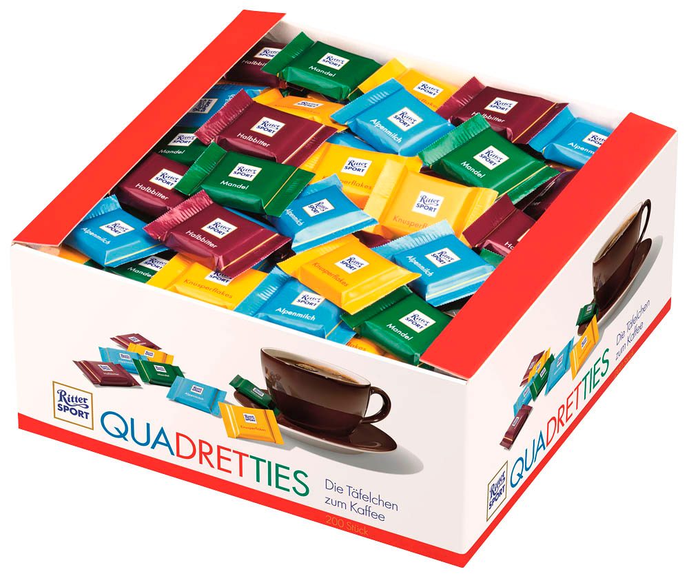 Ritter SPORT QUADRETTIES Schokolade 200 St. | office discount